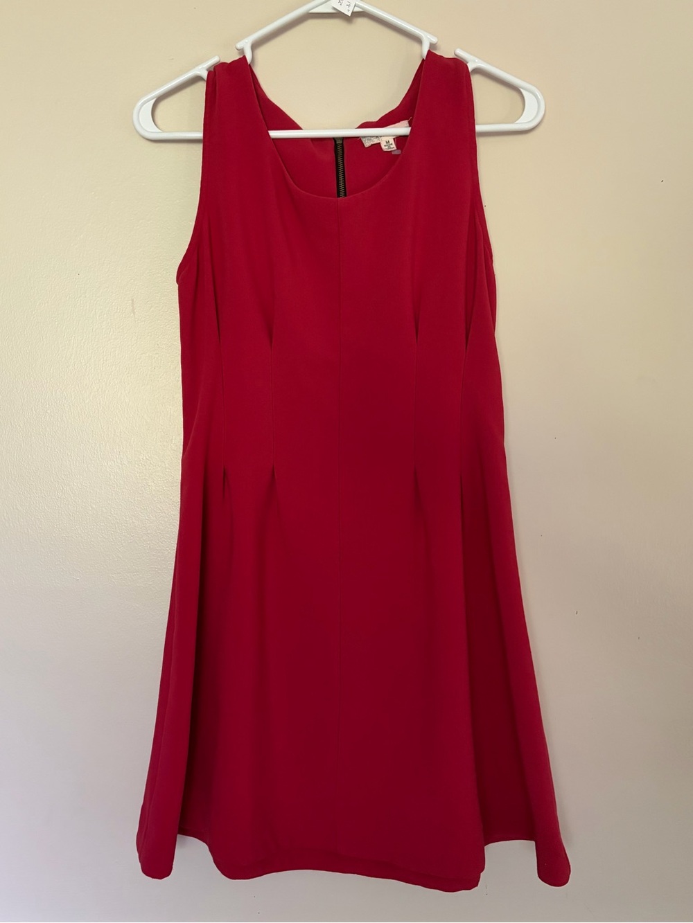 Alythea Bold Red Sleeveless A-Line Mini Dress